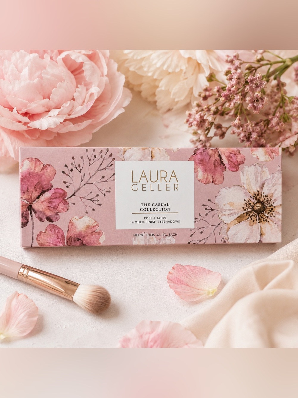 Laura Geller The Casual Collection Rose & Taupe 14-Pan Eyeshadow Palette